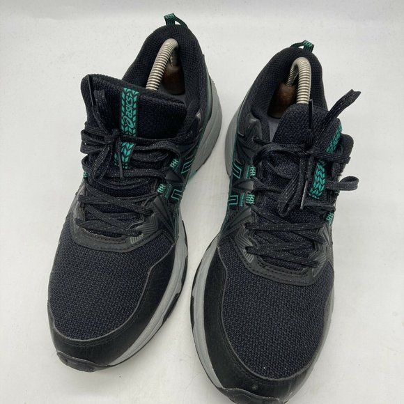 Asics Gel Venture 8 Womens Hiking Trail Running Shoes Black Blue Size 9 EU 40.5 - Picture 8 of 11